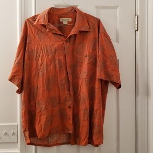 Island Republic Tropical Silk Button Down XXL